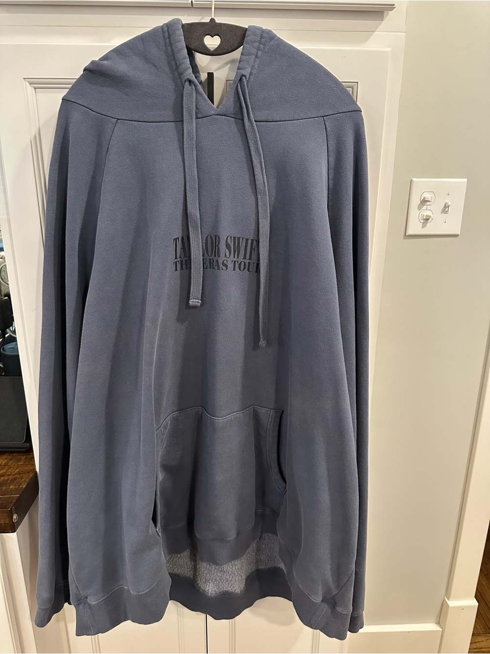 Taylor Swift Slate Blue Hoodie - The Eras Tour Print